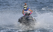 Anthony Beernaut of Belgium competes during the Ski Division GP1 Moto 2 ahead of the UIM-A...