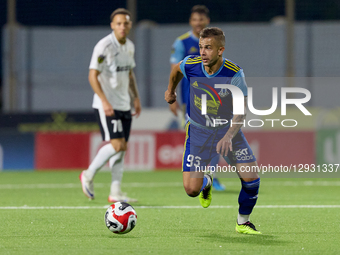 Thiago Espindola of Sliema Wanderers is in action during the YoHealth Malta Premier League soccer match between Hibernians FC and Sliema Wan... by Domenic Aquilina/NurPhoto
