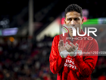 PSV Eindhoven defender Mauro Junior plays during the match between PSV Eindhoven and Fortuna Sittard at the Philips Stadium for the Dutch Vr... by EYE4images/NurPhoto