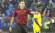 The referee Matteo Marcenaro gestures during the Como 1907 vs Hellas Verona FC, 9th Serie...