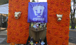 An offering themed around the UNAM Pumas is seen during the National Autonomous University...