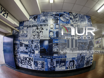 A general view of the ground shows murals ahead of kick-off during the Sky Bet Championship match between West Bromwich Albion and Sheffield... by MI News/NurPhoto