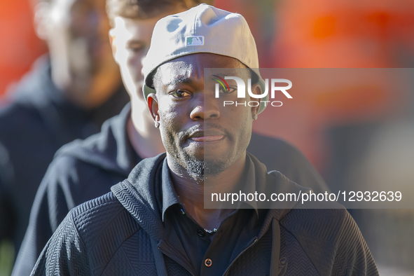 Forson Amankwah of Norwich City arrives before the Sky Bet Championship match between Norwich City and Hull City at Carrow Road in Norwich,... by MI News/NurPhoto