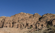 PETRA, JORDAN – OCTOBER 26:View of the ancient Nabataean city of Petra with the Royal Tom...