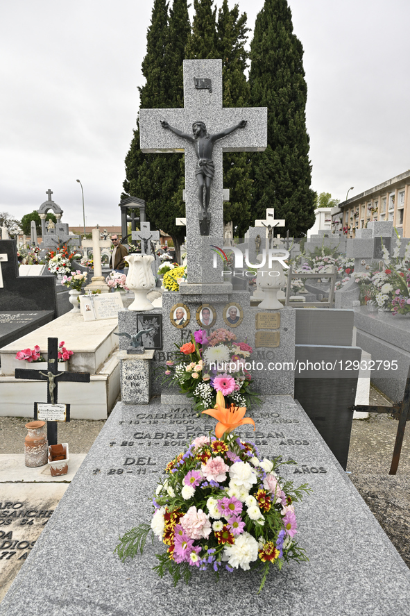 In San Sebastian de los Reyes, Madrid, Spain, on November 1, 2025, All Saints' Day is celebrated every November 1st. People go to cemeteries... by Tomas Calle/NurPhoto