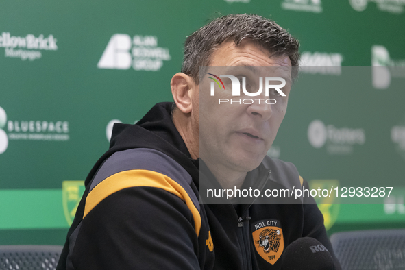 Hull City Manager, Sergej Jakirovic, gives his press conference after the Sky Bet Championship match between Norwich City and Hull City at C... by MI News/NurPhoto