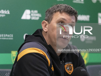 Hull City Manager, Sergej Jakirovic, gives his press conference after the Sky Bet Championship match between Norwich City and Hull City at C... by MI News/NurPhoto