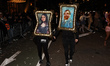 Two revelers dress as paintings of the Mona Lisa and Van Gogh and march in the 52nd Annual...