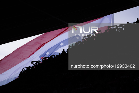 In Madrid, Spain, on November 1, Atletico de Madrid fans attend the La Liga 2025/26 match between Atletico de Madrid and Sevilla at Riyadh A... by Guillermo Martinez/NurPhoto