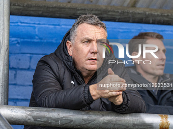 Oldham Athletic manager Mickey Mellon is present during the Emirates FA Cup First Round match between Oldham Athletic and Northampton Town a... by MI News/NurPhoto