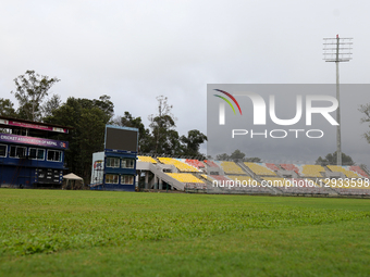 A general view of a section of Tribhuvan University (TU) Cricket ground in Kathmandu, Nepal, on November 1, 2025, shows it undergoes a compl... by Subaas Shrestha/NurPhoto