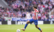 In Madrid, Spain, on November 1, Giuliano Simeone of Atletico de Madrid is in action durin...