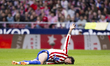 Jose Gimenez of Atletico de Madrid is injured during the La Liga 2025/26 match between Atl...