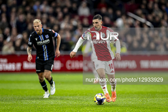 AFC Ajax Amsterdam midfielder Oscar Gloukh plays during the match between AFC Ajax Amsterdam and SC Heerenveen at the Johan Cruijff Arena fo... by EYE4images/NurPhoto