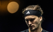 Alexander Zverev (GER) plays in his men's singles semi-final match against Jannik Sinner (...