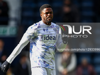 Josh Maja of West Bromwich Albion warms up during the Sky Bet Championship match between West Bromwich Albion and Sheffield Wednesday at The... by MI News/NurPhoto
