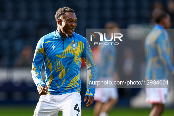 Sean Fusire of Sheffield Wednesday warms up during the Sky Bet Championship match between West Bromwich Albion and Sheffield Wednesday at Th... by MI News/NurPhoto