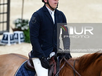 Equestrian Paul Rulquin participates in the CSI2* show jumping competition, 1.45m class, Range Rover Grand Prix at Equita in Lyon, France, o... by Romain Doucelin/NurPhoto