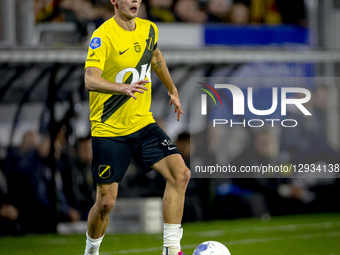 NAC Breda forward Juho Talvitie plays during the match between NAC Breda and Go Ahead Eagles Deventer at the Rat Verlegh Stadium for the Dut... by EYE4images/NurPhoto