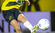 NAC Breda midfielder Clint Leemans plays during the match between NAC Breda and Go Ahead E...