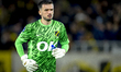 NAC Breda goalkeeper Daniel Bielica plays during the match between NAC Breda and Go Ahead...