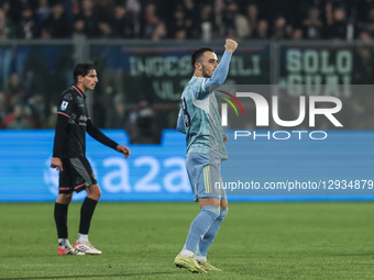 Filip Kostic of Juventus FC celebrates after scoring a goal during the Serie A football match between US Cremonese and Juventus FC in Cremon... by Emanuele Comincini/NurPhoto