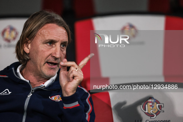 Davide Nicola, head coach of US Cremonese, participates in the Serie A football match between US Cremonese and Juventus FC in Cremona, Italy... by Emanuele Comincini/NurPhoto