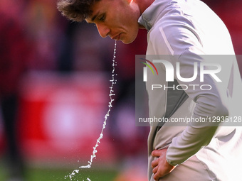 Nicolo Savona of Nottingham Forest plays during the Premier League match between Nottingham Forest and Manchester United at the City Ground... by MI News/NurPhoto