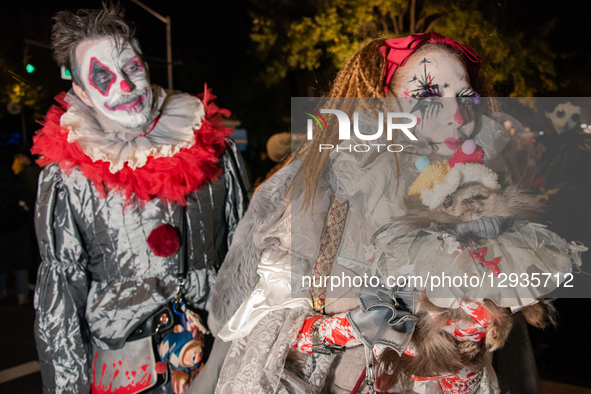 The Halloween Parade takes place again in Manhattan, New York City, on October 31, 2025. Thousands come to watch and take part as costumes f...