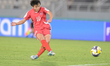Yu Y. Jong Hyang, number 10, plays as a forward for Korea DPR U-17 during the FIFA U-17 Wo...