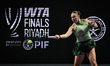 RIYADH, SAUDI ARABIA – NOVEMBER 1, 2025:Amanda Anisimova of the United States plays again...