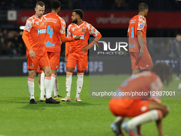 Robert Muhren of FC Volendam looks disappointed after losing the game during the match between Feyenoord and FC Volendam at De Kuip for the... by EYE4images/NurPhoto