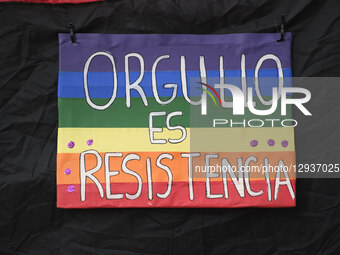 A crowd of people marches through downtown Buenos Aires, Argentina, on November 1, in the annual LGBTIQ pride parade under the slogan ''In t... by Carolina Jaramillo/NurPhoto
