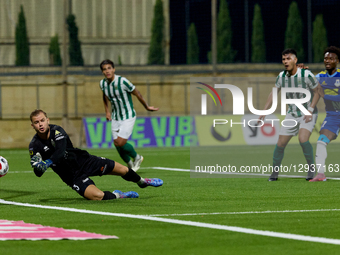 Guilherme Cioletti Ferreira Da Silva, goalkeeper of Floriana, is in action during the YoHealth Malta Premier League soccer match between Flo... by Domenic Aquilina/NurPhoto