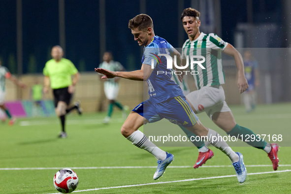 Myles Beerman of Sliema Wanderers plays during the YoHealth Malta Premier League soccer match between Floriana FC and Sliema Wanderers FC at... by Domenic Aquilina/NurPhoto