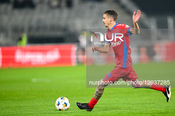 Juri CISOTTI plays during the Romanian Superliga match between Universitatea Cluj and FCSB at Cluj Arena in Cluj, Romania, on November 1, 20... by Flaviu Buboi/NurPhoto