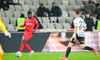 Mamadou THIAM is in action during the Romanian Superliga match between Universitatea Cluj...