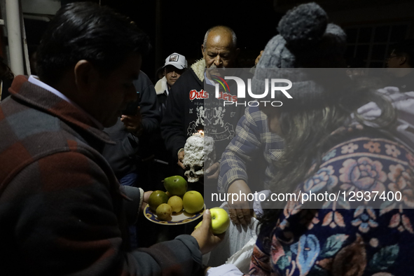 Residents of the Sierra Madre Sur region of Mexico hold a Day of the Dead procession using a skull over 300 years old on November 1 and 2, 2... by Gerardo Vieyra/NurPhoto