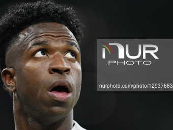 Vinicius Junior left winger of Real Madrid and Brazil during  the La Liga EA Sports match between Real Madrid CF and Valencia CF at Estadio... by Jose Breton/NurPhoto
