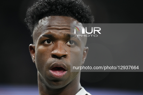 Vinicius Junior left winger of Real Madrid and Brazil during  the La Liga EA Sports match between Real Madrid CF and Valencia CF at Estadio... by Jose Breton/NurPhoto