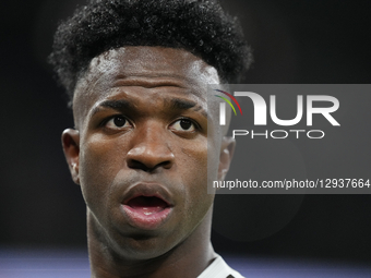 Vinicius Junior left winger of Real Madrid and Brazil during  the La Liga EA Sports match between Real Madrid CF and Valencia CF at Estadio... by Jose Breton/NurPhoto