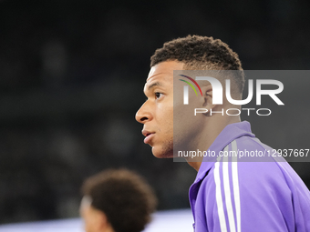 Kylian Mbappe centre-forward of Real Madrid and France  prior the La Liga EA Sports match between Real Madrid CF and Valencia CF at Estadio... by Jose Breton/NurPhoto