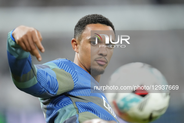 Trent Alexander-Arnold right-back of Real Madrid and England  during the warm-up before the La Liga EA Sports match between Real Madrid CF a... by Jose Breton/NurPhoto