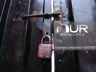 Members of the Congress Reform Campaign (Under-40) stage a protest outside the Nepali Congress headquarters in Lalitpur, Nepal, on November... by Sanjit Pariyar/NurPhoto