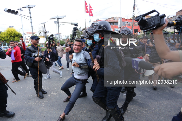 Police Detain Protester Amid Prohibitory Order In Kathmandu