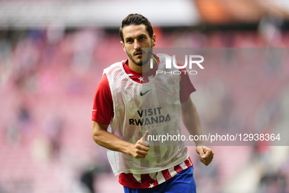 Koke Resurreccion central midfield of Atletico de Madrid and Spain during the warm-up before the La Liga EA Sports match between Atletico de... by Jose Breton/NurPhoto