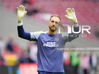 Jan Oblak goalkeeper of Atletico de Madrid and Slovenia during the warm-up before the La Liga EA Sports match between Atletico de Madrid and... by Jose Breton/NurPhoto