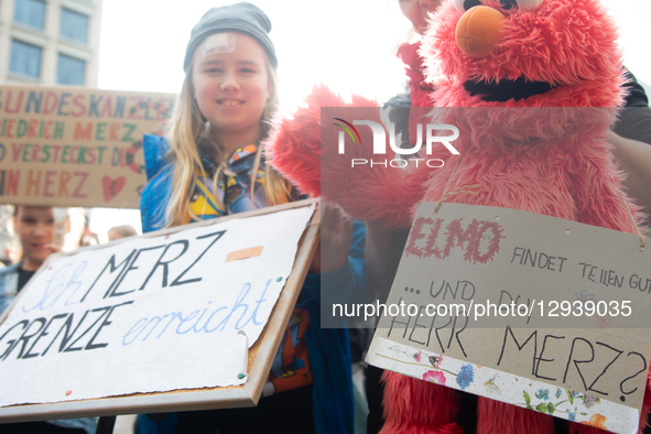 Thousands of people take part in the big demonstration against Chancellor Merz's immigration policy in Cologne, Germany, on November 2, 2025... by Ying Tang/NurPhoto
