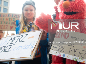 Thousands of people take part in the big demonstration against Chancellor Merz's immigration policy in Cologne, Germany, on November 2, 2025... by Ying Tang/NurPhoto
