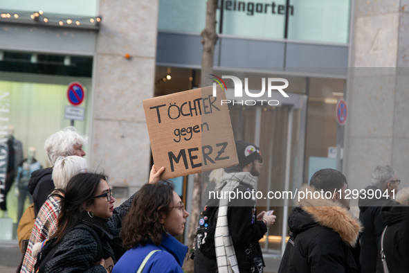 Thousands of people take part in the big demonstration against Chancellor Merz's immigration policy in Cologne, Germany, on November 2, 2025... by Ying Tang/NurPhoto